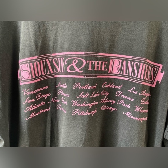 Vintage 90s Siouxsie And The Banshees Portrait T Shirt Punk one sz superstition - Picture 5 of 10
